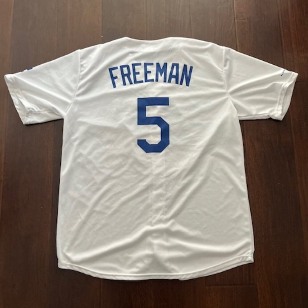 LA Dodgers Bank of America Mens XL Freddie Freeman #5 White Jersey - Picture 7 of 8